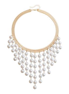 Norns仿珍珠合计非常夸张项链