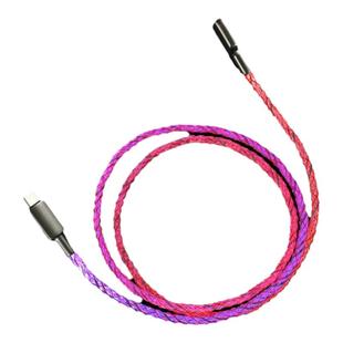 RGB发光数据线100W超级快充双头type-c适用于华为vivo小米oppo苹果PD快充幻彩渐变闪充呼吸灯车载流光充电线