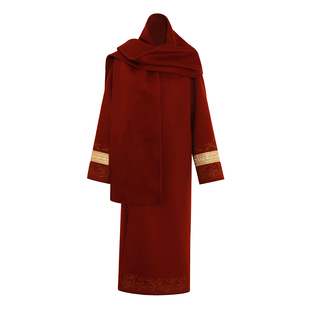 澄渔高定【顺圣榴金】新中式鼎级皇家苏利羊驼重磅刺绣长款大衣