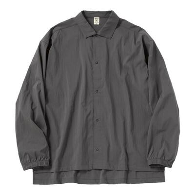 轻薄微弹性吸湿性教练夹克铁灰色