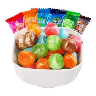 奇峰水果味硬糖苹果草莓话梅香橙菠萝5种口味学生党休闲零食糖果
