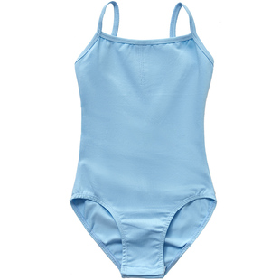 儿童舞蹈服吊带女童练功服芭蕾舞体操形体白色蕾丝中国舞上衣服