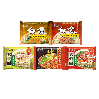 白象方便面原汁大骨红烧排骨面