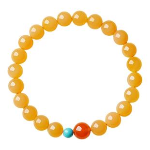 宫里上新黄玉手串女款缅黄天然玉石手链冷门小众生日礼物送妈妈