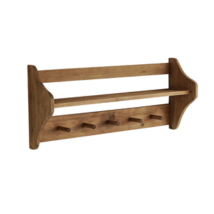 Onlythis实木多功能壁挂置物架客厅卧室单层挂衣架入户门口衣帽架
