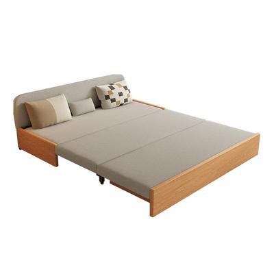 慕宁安实木沙发床折叠两用简约坐卧伸缩床小户型客厅储物沙发新款