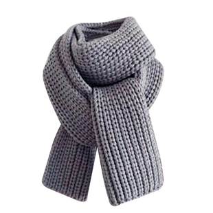 男士元宝针织成品手工粗毛线围巾男式女冬季2025新款编织送男朋友