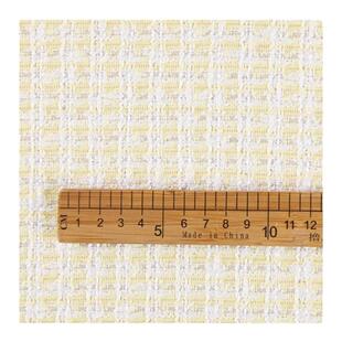 时尚格子春夏薄款小香风粗花呢布料diy马甲外套服装裙子手工面料