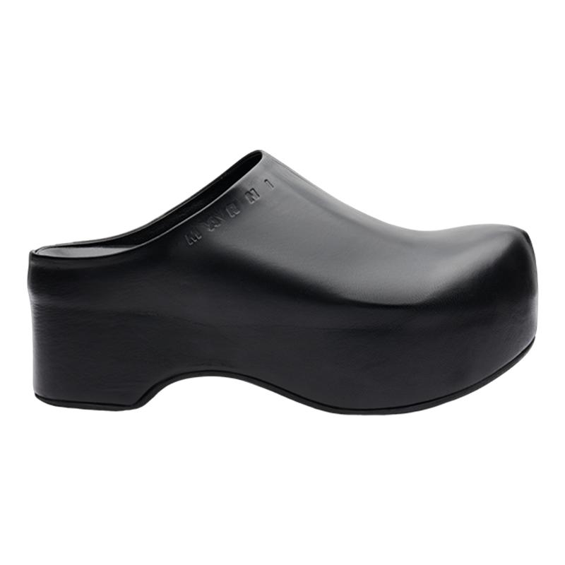 【首降】MARNI CLOGS女士纯色厚底鞋拖鞋