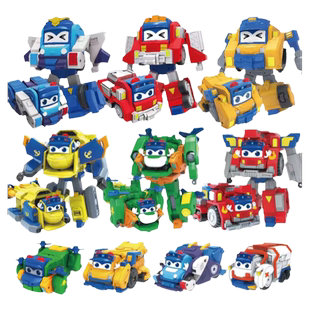 百变校巴之火星大冒险变形合体机器人歌德警长卟卟男孩儿童玩具13