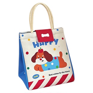 小萌家不止可爱~便当包上班族大容量手提袋卡通保温学生饭盒包