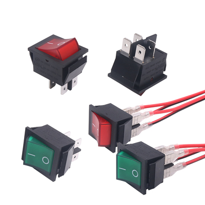 船型按键小型电源翘板开关KCD4