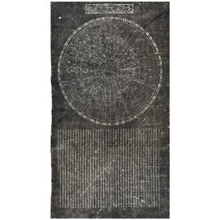 古代书法国画碑帖天文图碑拓片石刻星图艺术微喷挂画客厅装饰画