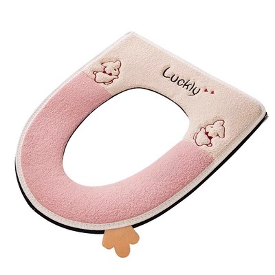 新款马桶坐垫四季通用加厚拉链款