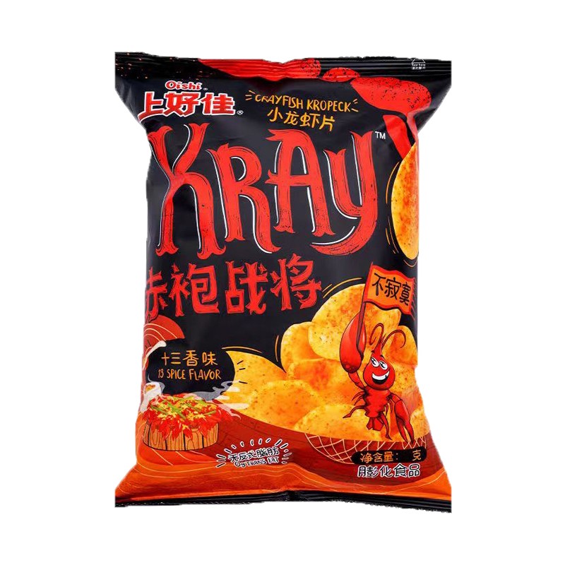 上好佳小龙虾片十三香味70g