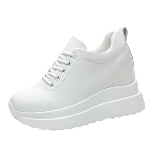 圣恩熙真皮老爹鞋热销榜2025新款秋真皮超轻软底女款运动鞋增高鞋