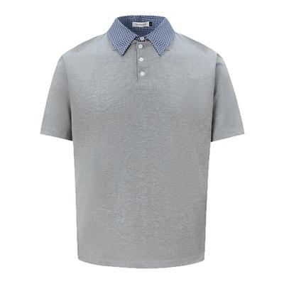 98SQUID 美式撞色拼接假两件Polo衫短袖男女cleanfit短款百搭半袖