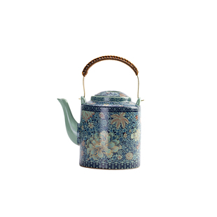 家用汝窑提梁壶中式复古陶瓷凉水壶冷水壶大容量老式泡茶壶带过滤