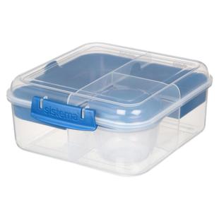 sistema水果沙拉酸奶带分隔微波冷藏学生便当盒饭盒保鲜盒