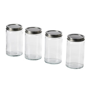宜家斯特伦哈调味罐透明玻璃调料瓶调料盒套装装盐罐不锈钢佐料瓶