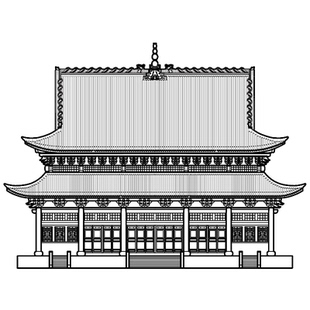 大雄宝殿CAD电子版 金华三姑殿重檐斗拱歇山顶中式仿古建筑施工图