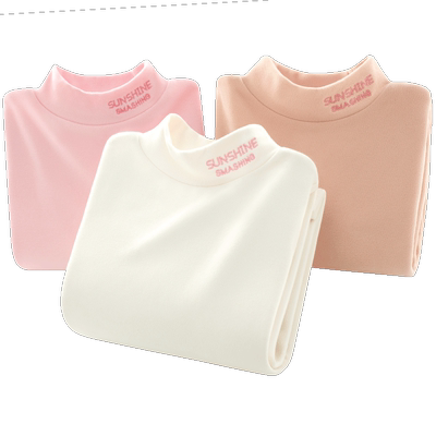 多妙屋半高领长袖抗菌打底衫T恤