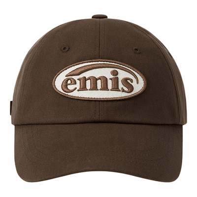 emis帽子女同色系徽章棒球帽男可乐标浅紫粉色鸭舌帽软顶高级感