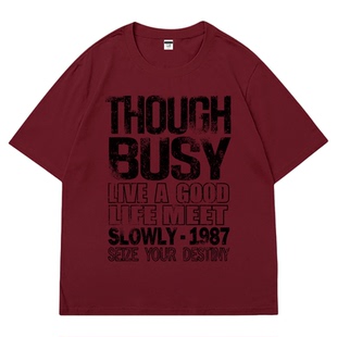 小鬼王琳凯同款美式复古字母印花短袖t恤男夏季宽松做旧潮牌上衣