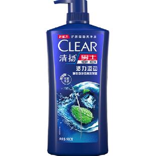 清扬男士去屑活力运动薄荷香型洗发露900G洗发水