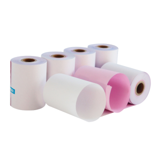 收银打印纸75x60双层7560两联复写75*60无碳压感针式打印纸75mm两层KTV药店健身房收银纸小票纸75卷可定制