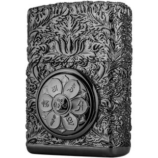 佐罗盔甲煤油打火机转运罗盘可盘玩浮雕铜创意个性潮礼物送男友