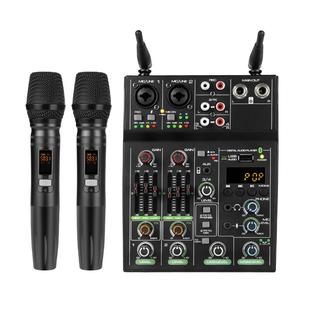 得普声UF4-M四路调音台电脑录音电视K歌直播家用KTV话筒蓝牙混响