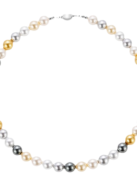 桑蕾芝麻米糕仿珍珠项链时尚小众女2025秋冬新款