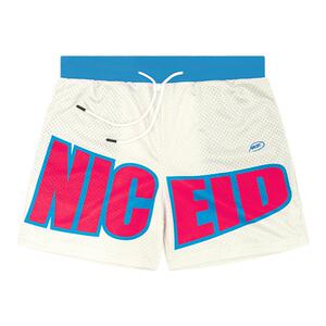 NICEID 双层篮球网孔短裤 国潮运动品牌四分裤美式宽松透气男女