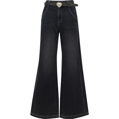 ONLY前移侧线约克线剪裁牛仔裤