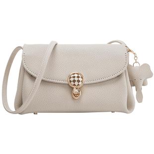 真皮单肩包手工编织包包diy材料包手织自制针织手缝送女友礼物