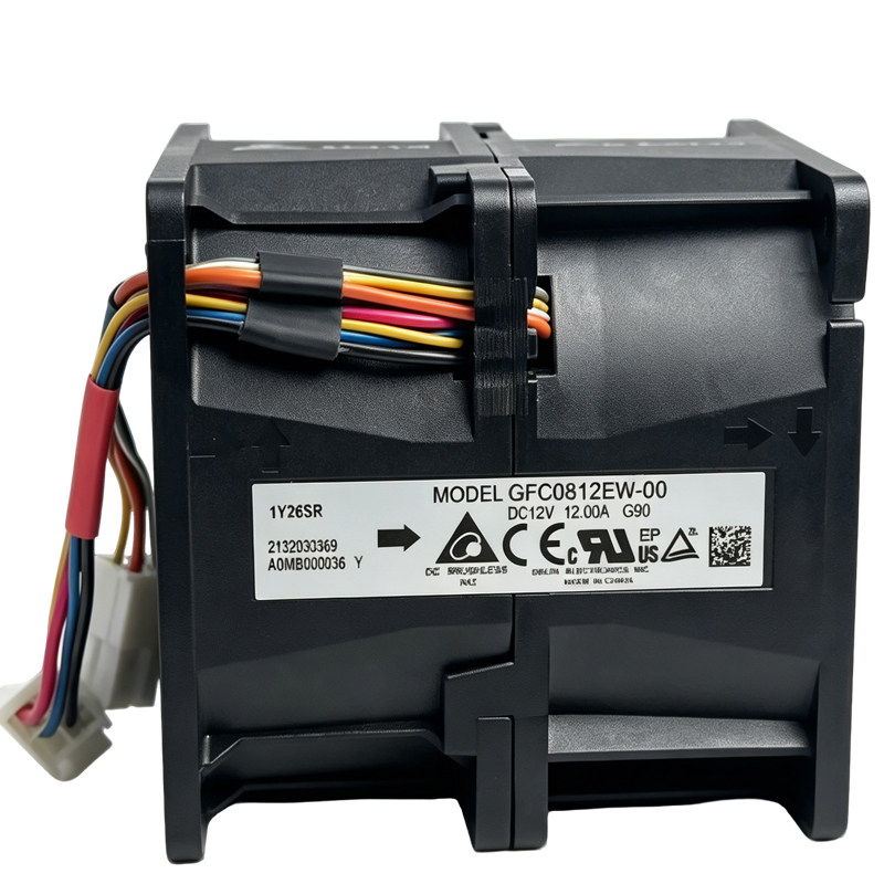 原装台达GFM0812VW-00KJ5 12v 12A正品涡轮 双电机 汽车增压风扇
