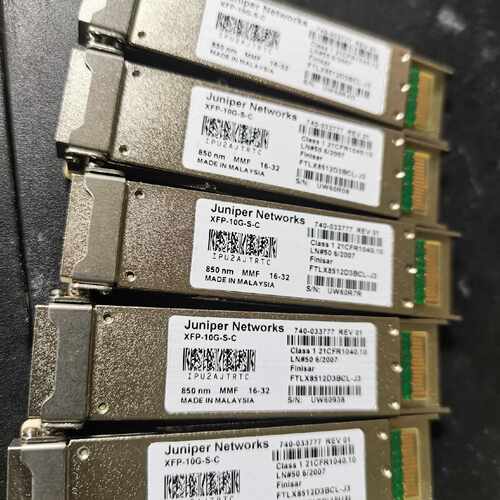询价-JUPER瞻博XFP-10G-S-C万兆模块。实物图。单