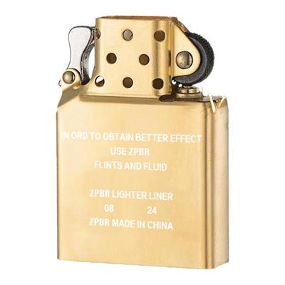 ZPBR打火机内胆无外壳白钢加硬ZP之燃煤油常规机通用机芯火石棉芯