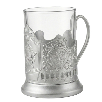 OZON复古沙银五角星杯托