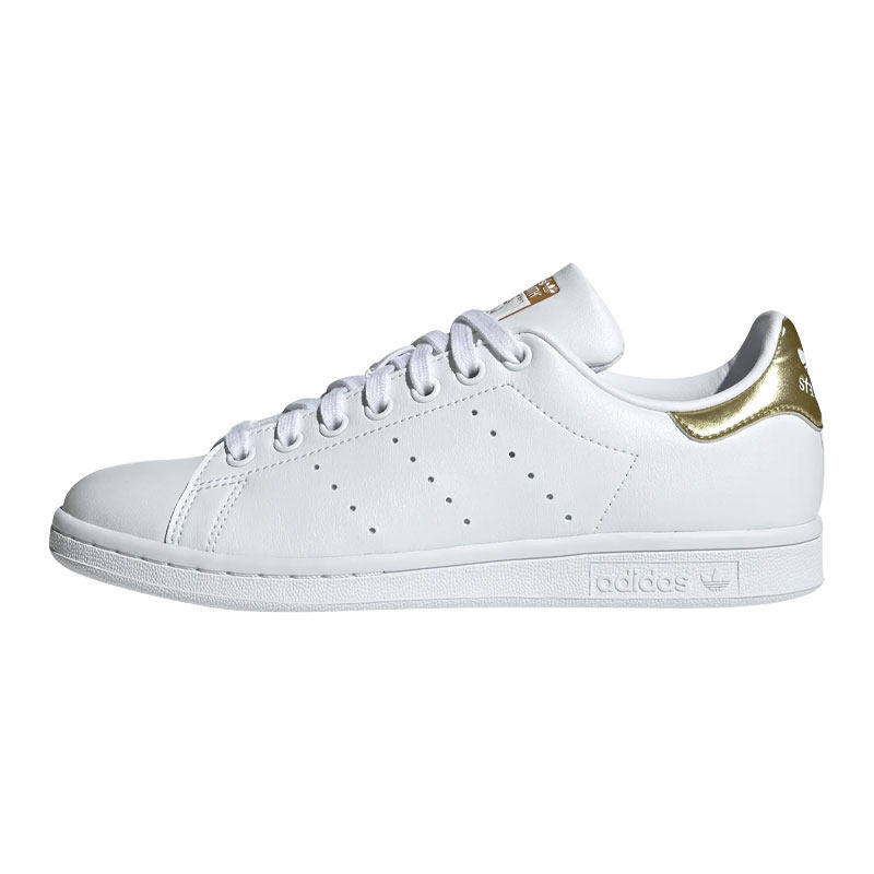 Adidas三叶草系带烫金史密斯板鞋