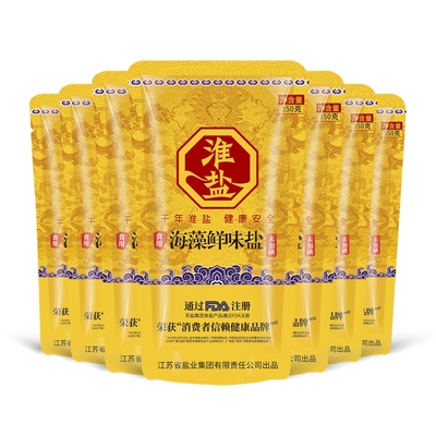 淮盐未加碘海藻鲜味家用食用岩盐