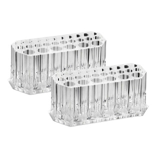 防摔高透26孔亚克力收纳笔筒美甲笔化妆笔刷桌面分类画笔架工具