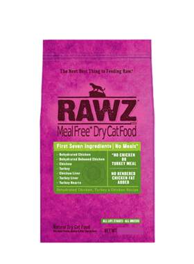 【自营】rawz罗斯低温慢煮高蛋白鸡肉火鸡配方全猫粮7.8磅