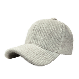 秋冬季新款防寒保暖时尚鸭舌帽百搭宽檐韩版棒球帽圆顶针织鸭舌帽