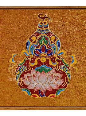 中古风葫芦数字油画diy填充涂色手工手绘福禄客厅丙烯油彩装饰画