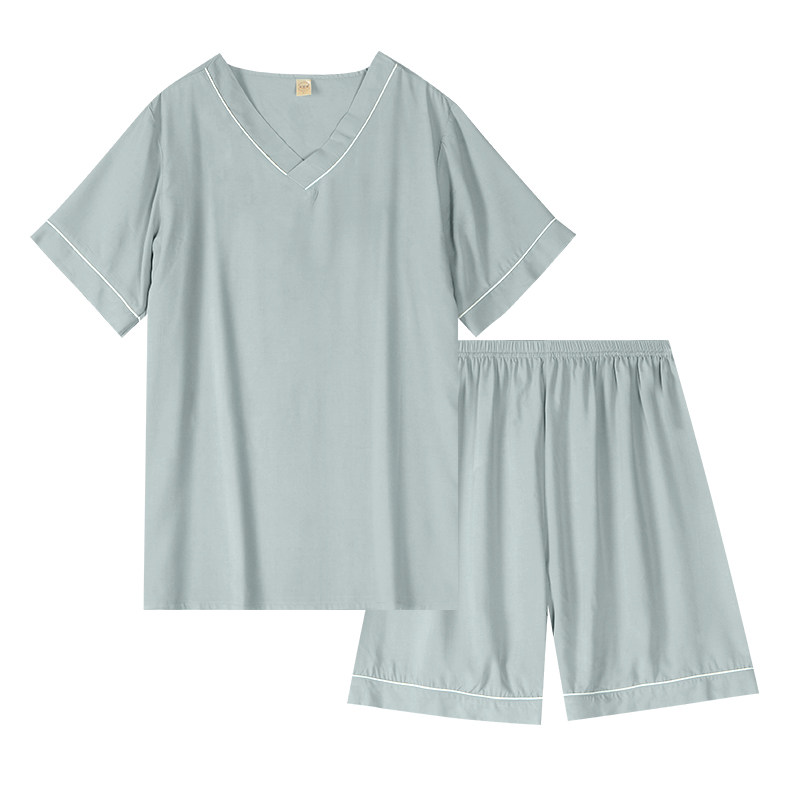 夏季睡衣家居服男款可外冰丝