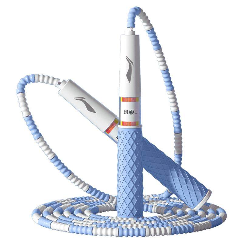 李宁竹节跳绳儿童小学生中考专用一年级幼儿园宝宝初学不打结绳子