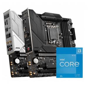 英特尔i3 12100/f散片微星H610/B760爆破弹迫击炮电脑主板cpu套装