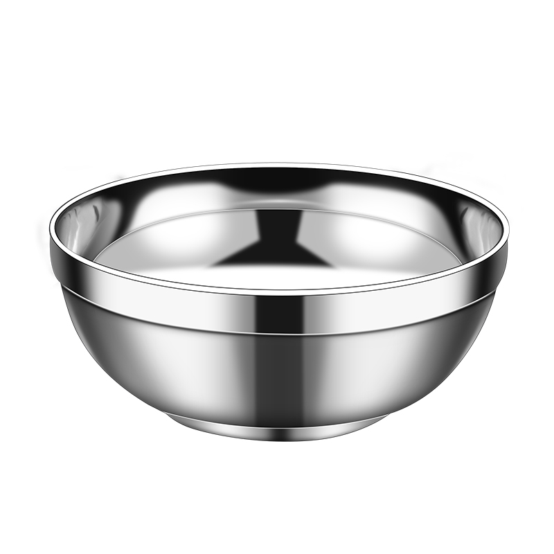 不锈钢碗316食品级汤碗家用饭碗儿童小碗加厚铁碗个人专用双层碗